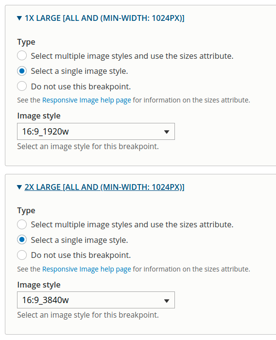 responsive style with image style