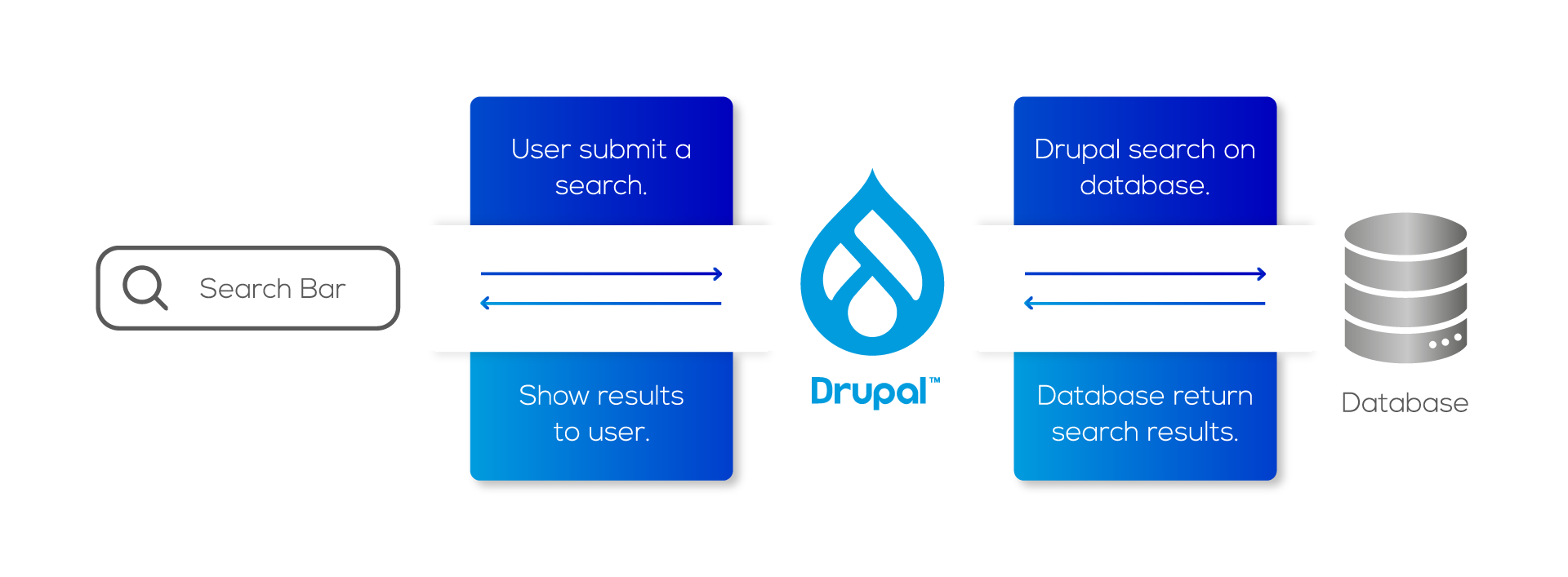 Drupal with Database Search